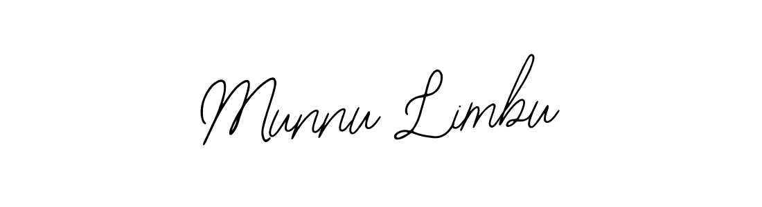 Design your own signature with our free online signature maker. With this signature software, you can create a handwritten (Bearetta-2O07w) signature for name Munnu Limbu. Munnu Limbu signature style 12 images and pictures png