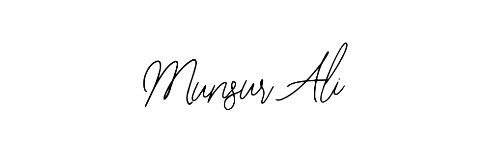 Use a signature maker to create a handwritten signature online. With this signature software, you can design (Bearetta-2O07w) your own signature for name Munsur Ali. Munsur Ali signature style 12 images and pictures png