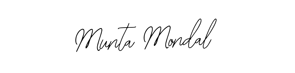 Design your own signature with our free online signature maker. With this signature software, you can create a handwritten (Bearetta-2O07w) signature for name Munta Mondal. Munta Mondal signature style 12 images and pictures png