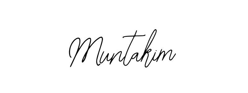 How to make Muntakim signature? Bearetta-2O07w is a professional autograph style. Create handwritten signature for Muntakim name. Muntakim signature style 12 images and pictures png