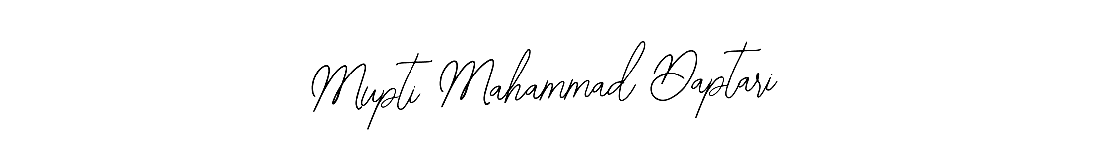 You should practise on your own different ways (Bearetta-2O07w) to write your name (Mupti Mahammad Daptari) in signature. don't let someone else do it for you. Mupti Mahammad Daptari signature style 12 images and pictures png