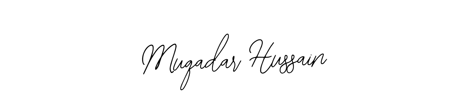Make a short Muqadar Hussain signature style. Manage your documents anywhere anytime using Bearetta-2O07w. Create and add eSignatures, submit forms, share and send files easily. Muqadar Hussain signature style 12 images and pictures png