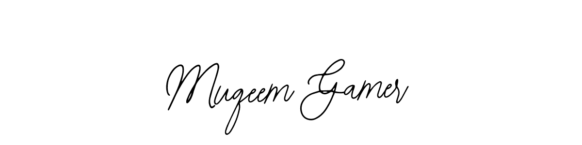 How to make Muqeem Gamer signature? Bearetta-2O07w is a professional autograph style. Create handwritten signature for Muqeem Gamer name. Muqeem Gamer signature style 12 images and pictures png