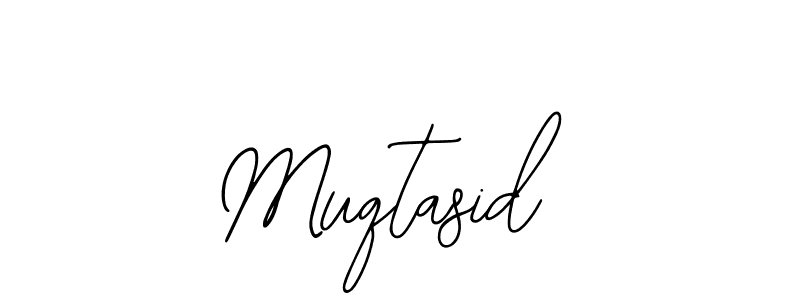 The best way (Bearetta-2O07w) to make a short signature is to pick only two or three words in your name. The name Muqtasid include a total of six letters. For converting this name. Muqtasid signature style 12 images and pictures png