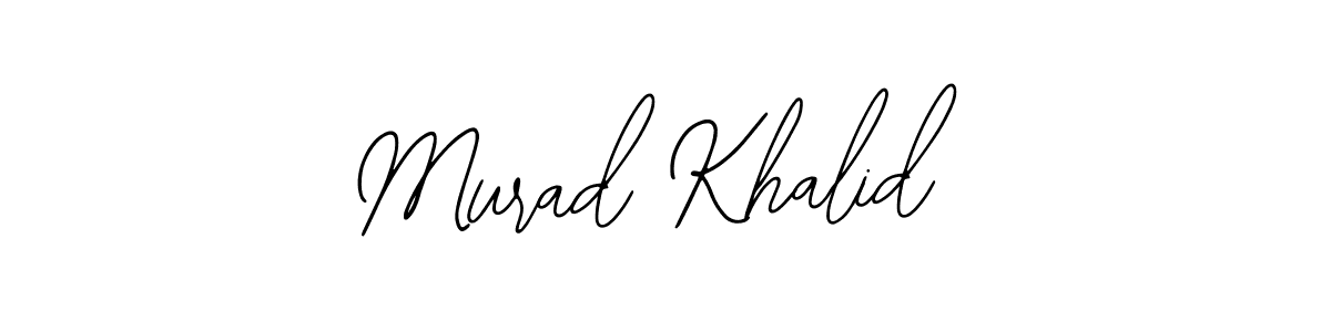 You should practise on your own different ways (Bearetta-2O07w) to write your name (Murad Khalid) in signature. don't let someone else do it for you. Murad Khalid signature style 12 images and pictures png