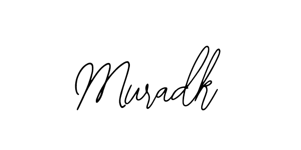 How to make Muradk name signature. Use Bearetta-2O07w style for creating short signs online. This is the latest handwritten sign. Muradk signature style 12 images and pictures png