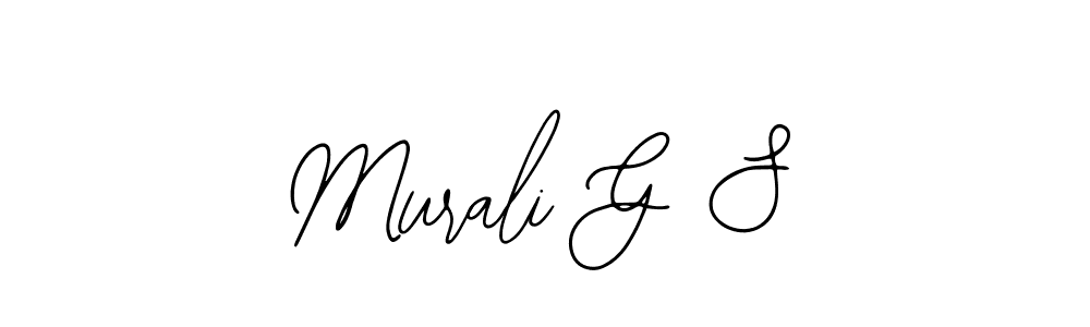 It looks lik you need a new signature style for name Murali G S. Design unique handwritten (Bearetta-2O07w) signature with our free signature maker in just a few clicks. Murali G S signature style 12 images and pictures png
