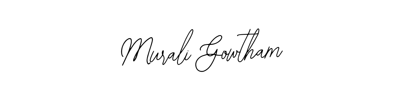 Design your own signature with our free online signature maker. With this signature software, you can create a handwritten (Bearetta-2O07w) signature for name Murali Gowtham. Murali Gowtham signature style 12 images and pictures png