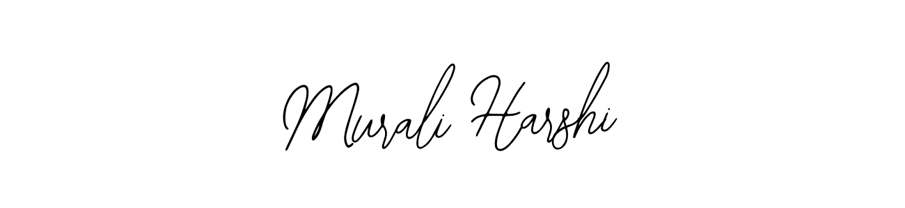 Use a signature maker to create a handwritten signature online. With this signature software, you can design (Bearetta-2O07w) your own signature for name Murali Harshi. Murali Harshi signature style 12 images and pictures png