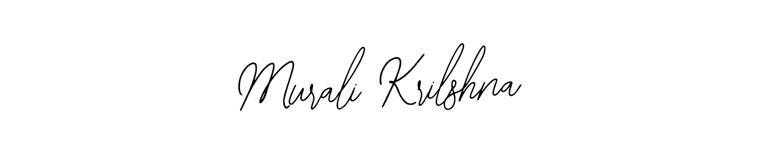 You should practise on your own different ways (Bearetta-2O07w) to write your name (Murali Krilshna) in signature. don't let someone else do it for you. Murali Krilshna signature style 12 images and pictures png