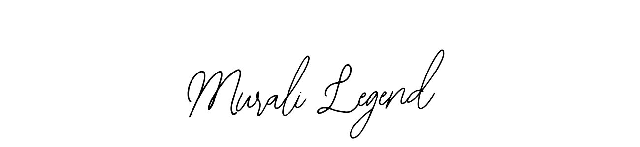 Create a beautiful signature design for name Murali Legend. With this signature (Bearetta-2O07w) fonts, you can make a handwritten signature for free. Murali Legend signature style 12 images and pictures png