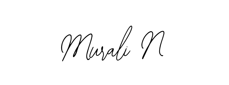Murali N stylish signature style. Best Handwritten Sign (Bearetta-2O07w) for my name. Handwritten Signature Collection Ideas for my name Murali N. Murali N signature style 12 images and pictures png