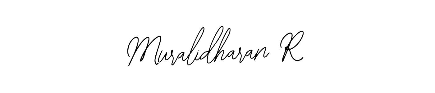 You should practise on your own different ways (Bearetta-2O07w) to write your name (Muralidharan R) in signature. don't let someone else do it for you. Muralidharan R signature style 12 images and pictures png