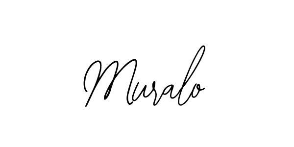Design your own signature with our free online signature maker. With this signature software, you can create a handwritten (Bearetta-2O07w) signature for name Muralo. Muralo signature style 12 images and pictures png