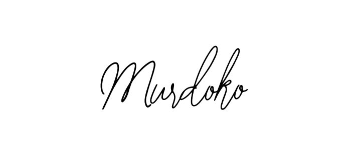 Similarly Bearetta-2O07w is the best handwritten signature design. Signature creator online .You can use it as an online autograph creator for name Murdoko. Murdoko signature style 12 images and pictures png