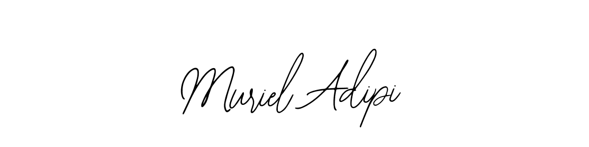 Also You can easily find your signature by using the search form. We will create Muriel Adipi name handwritten signature images for you free of cost using Bearetta-2O07w sign style. Muriel Adipi signature style 12 images and pictures png