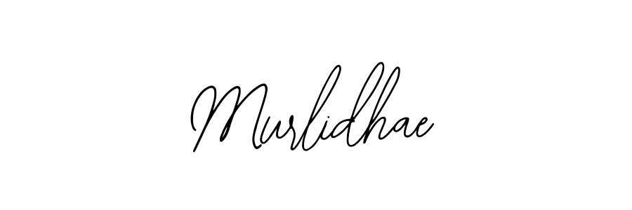 How to make Murlidhae name signature. Use Bearetta-2O07w style for creating short signs online. This is the latest handwritten sign. Murlidhae signature style 12 images and pictures png