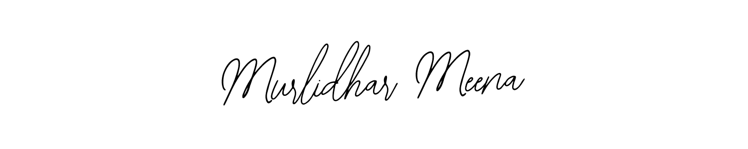 How to make Murlidhar Meena name signature. Use Bearetta-2O07w style for creating short signs online. This is the latest handwritten sign. Murlidhar Meena signature style 12 images and pictures png