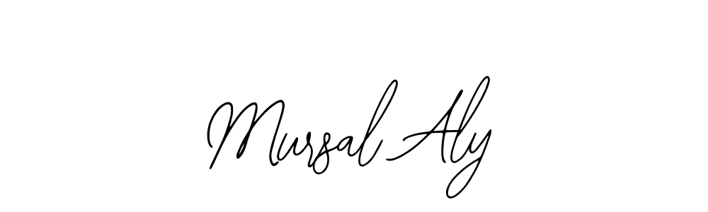 Similarly Bearetta-2O07w is the best handwritten signature design. Signature creator online .You can use it as an online autograph creator for name Mursal Aly. Mursal Aly signature style 12 images and pictures png