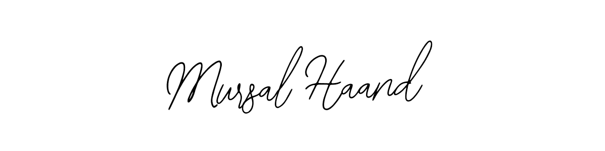 Also we have Mursal Haand name is the best signature style. Create professional handwritten signature collection using Bearetta-2O07w autograph style. Mursal Haand signature style 12 images and pictures png