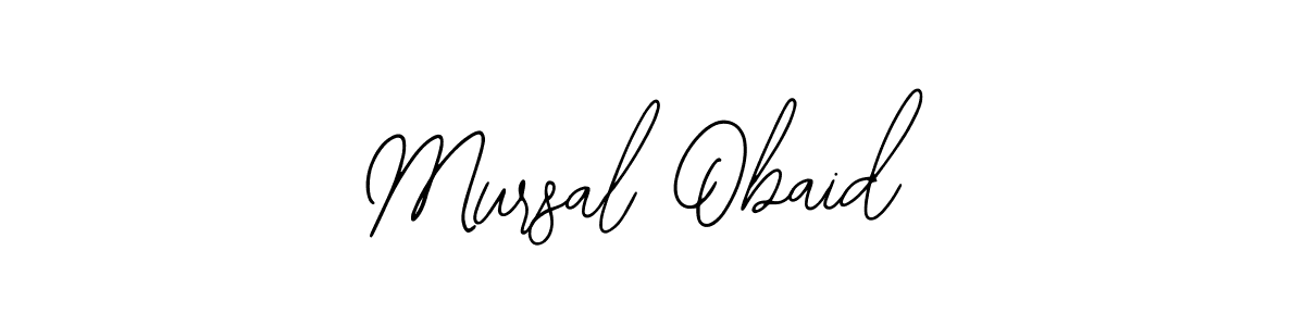 Similarly Bearetta-2O07w is the best handwritten signature design. Signature creator online .You can use it as an online autograph creator for name Mursal Obaid. Mursal Obaid signature style 12 images and pictures png