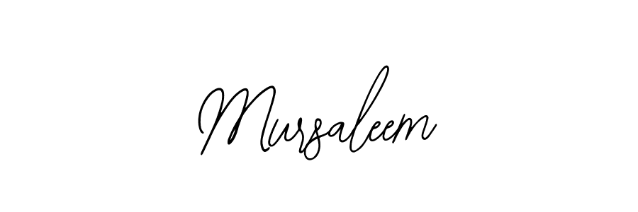 Mursaleem stylish signature style. Best Handwritten Sign (Bearetta-2O07w) for my name. Handwritten Signature Collection Ideas for my name Mursaleem. Mursaleem signature style 12 images and pictures png