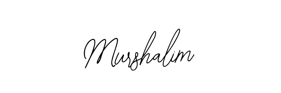 How to make Murshalim name signature. Use Bearetta-2O07w style for creating short signs online. This is the latest handwritten sign. Murshalim signature style 12 images and pictures png