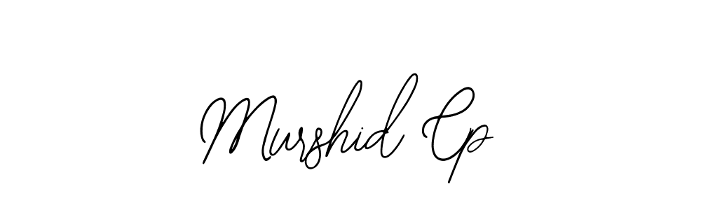 How to make Murshid Cp name signature. Use Bearetta-2O07w style for creating short signs online. This is the latest handwritten sign. Murshid Cp signature style 12 images and pictures png