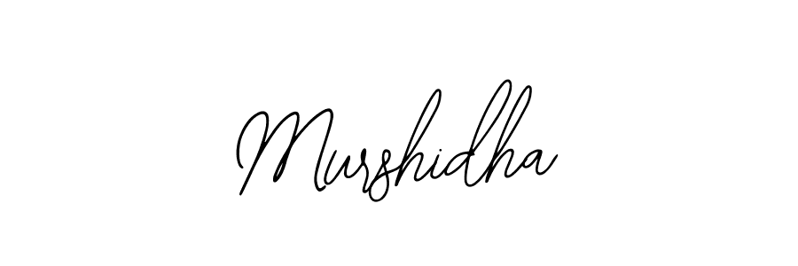 The best way (Bearetta-2O07w) to make a short signature is to pick only two or three words in your name. The name Murshidha include a total of six letters. For converting this name. Murshidha signature style 12 images and pictures png