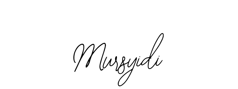The best way (Bearetta-2O07w) to make a short signature is to pick only two or three words in your name. The name Mursyidi include a total of six letters. For converting this name. Mursyidi signature style 12 images and pictures png
