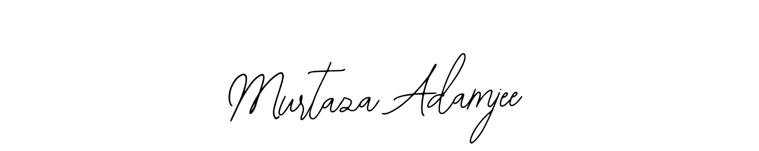 You should practise on your own different ways (Bearetta-2O07w) to write your name (Murtaza Adamjee) in signature. don't let someone else do it for you. Murtaza Adamjee signature style 12 images and pictures png