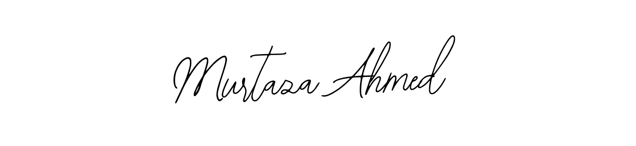 You should practise on your own different ways (Bearetta-2O07w) to write your name (Murtaza Ahmed) in signature. don't let someone else do it for you. Murtaza Ahmed signature style 12 images and pictures png