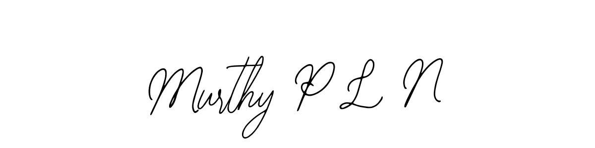 Make a beautiful signature design for name Murthy P L N. With this signature (Bearetta-2O07w) style, you can create a handwritten signature for free. Murthy P L N signature style 12 images and pictures png
