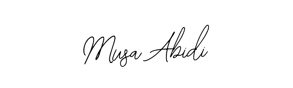 Make a beautiful signature design for name Musa Abidi. Use this online signature maker to create a handwritten signature for free. Musa Abidi signature style 12 images and pictures png