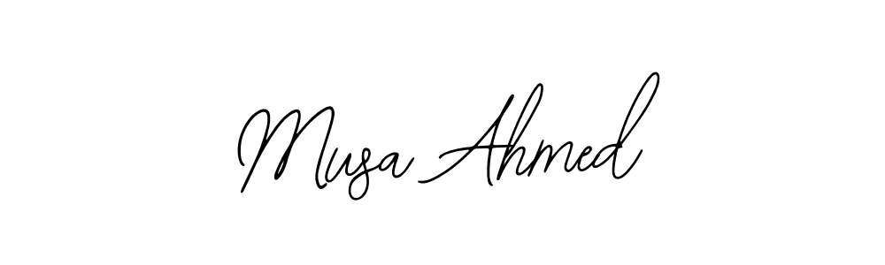 Musa Ahmed stylish signature style. Best Handwritten Sign (Bearetta-2O07w) for my name. Handwritten Signature Collection Ideas for my name Musa Ahmed. Musa Ahmed signature style 12 images and pictures png