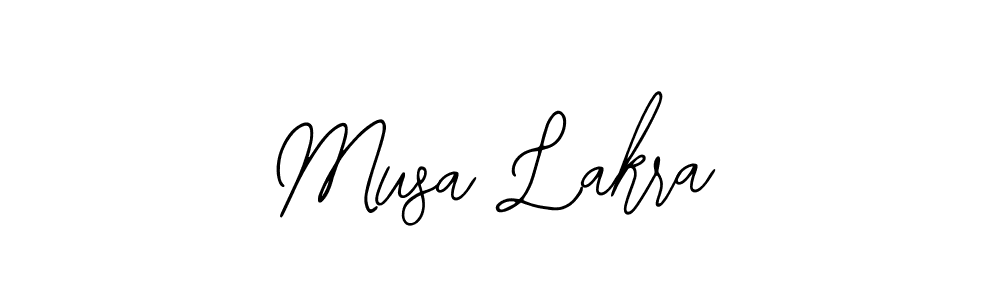 How to make Musa Lakra signature? Bearetta-2O07w is a professional autograph style. Create handwritten signature for Musa Lakra name. Musa Lakra signature style 12 images and pictures png