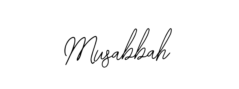 You should practise on your own different ways (Bearetta-2O07w) to write your name (Musabbah) in signature. don't let someone else do it for you. Musabbah signature style 12 images and pictures png