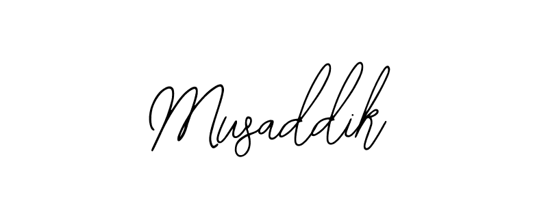 Musaddik stylish signature style. Best Handwritten Sign (Bearetta-2O07w) for my name. Handwritten Signature Collection Ideas for my name Musaddik. Musaddik signature style 12 images and pictures png