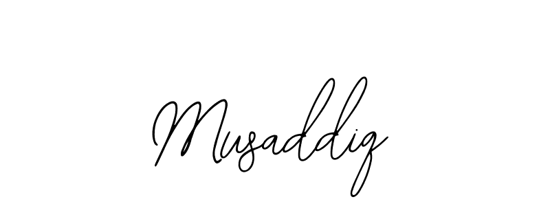 You should practise on your own different ways (Bearetta-2O07w) to write your name (Musaddiq) in signature. don't let someone else do it for you. Musaddiq signature style 12 images and pictures png