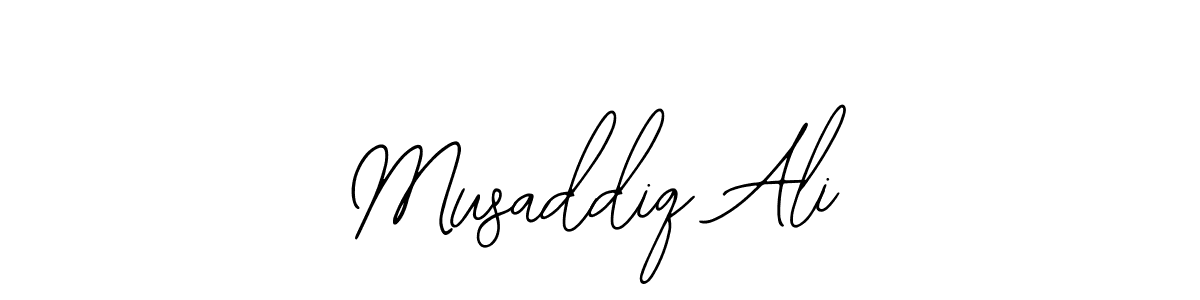 Also we have Musaddiq Ali name is the best signature style. Create professional handwritten signature collection using Bearetta-2O07w autograph style. Musaddiq Ali signature style 12 images and pictures png