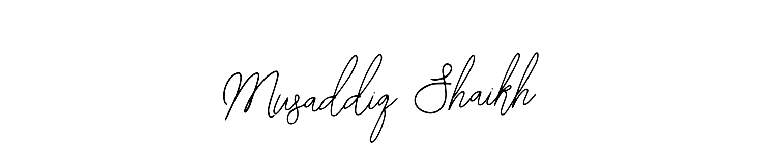 Make a beautiful signature design for name Musaddiq Shaikh. Use this online signature maker to create a handwritten signature for free. Musaddiq Shaikh signature style 12 images and pictures png