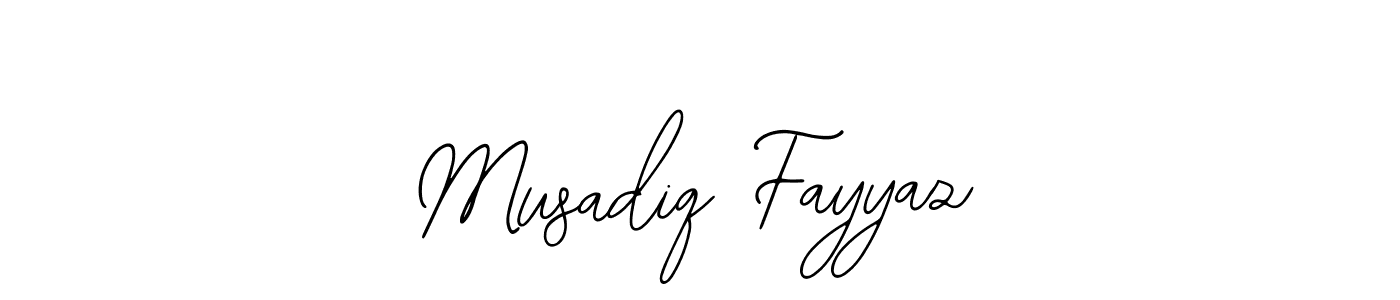 Musadiq Fayyaz stylish signature style. Best Handwritten Sign (Bearetta-2O07w) for my name. Handwritten Signature Collection Ideas for my name Musadiq Fayyaz. Musadiq Fayyaz signature style 12 images and pictures png