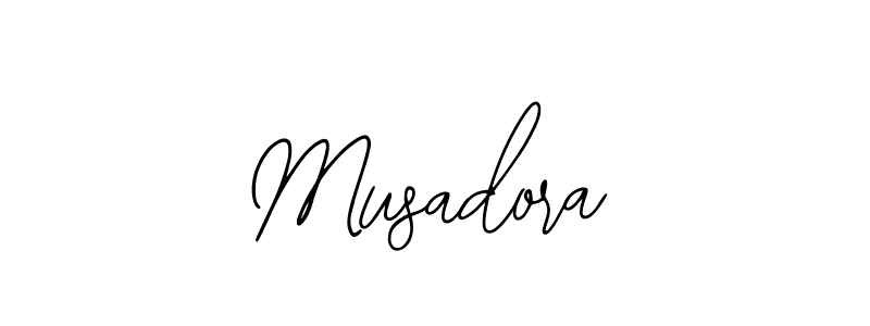 Use a signature maker to create a handwritten signature online. With this signature software, you can design (Bearetta-2O07w) your own signature for name Musadora. Musadora signature style 12 images and pictures png