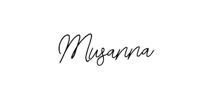 Design your own signature with our free online signature maker. With this signature software, you can create a handwritten (Bearetta-2O07w) signature for name Musanna. Musanna signature style 12 images and pictures png