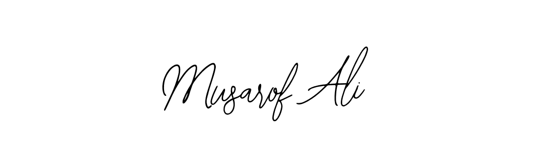 Create a beautiful signature design for name Musarof Ali. With this signature (Bearetta-2O07w) fonts, you can make a handwritten signature for free. Musarof Ali signature style 12 images and pictures png