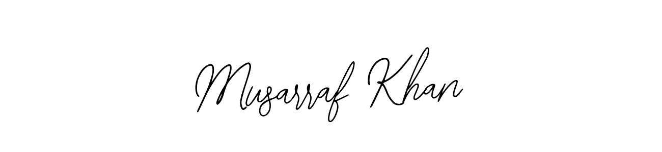 The best way (Bearetta-2O07w) to make a short signature is to pick only two or three words in your name. The name Musarraf Khan include a total of six letters. For converting this name. Musarraf Khan signature style 12 images and pictures png