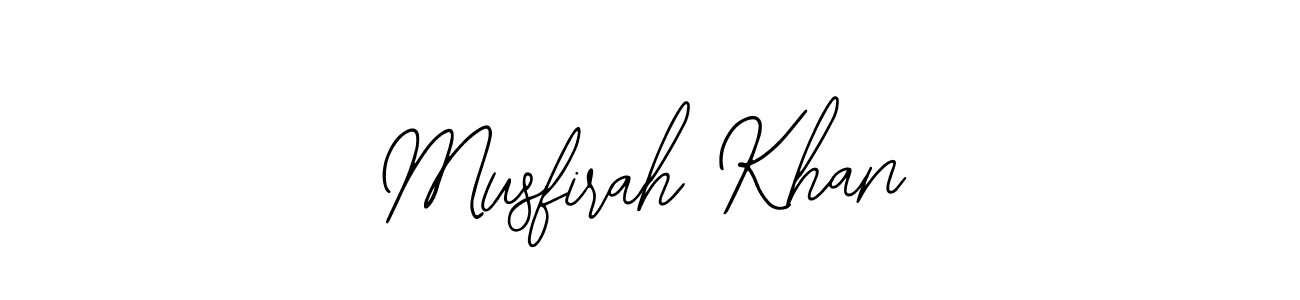 Make a beautiful signature design for name Musfirah Khan. With this signature (Bearetta-2O07w) style, you can create a handwritten signature for free. Musfirah Khan signature style 12 images and pictures png