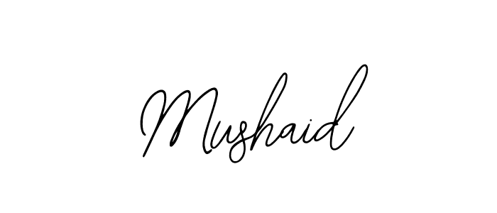 Use a signature maker to create a handwritten signature online. With this signature software, you can design (Bearetta-2O07w) your own signature for name Mushaid. Mushaid signature style 12 images and pictures png