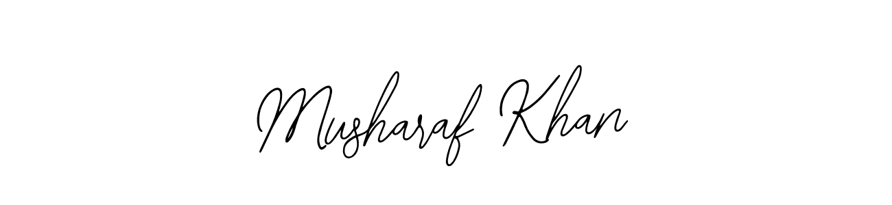 if you are searching for the best signature style for your name Musharaf Khan. so please give up your signature search. here we have designed multiple signature styles  using Bearetta-2O07w. Musharaf Khan signature style 12 images and pictures png