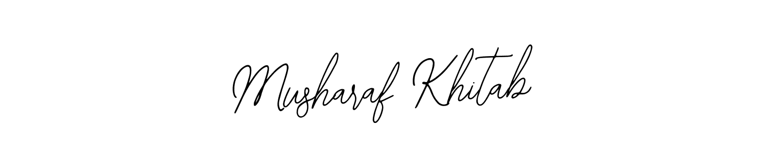 You can use this online signature creator to create a handwritten signature for the name Musharaf Khitab. This is the best online autograph maker. Musharaf Khitab signature style 12 images and pictures png
